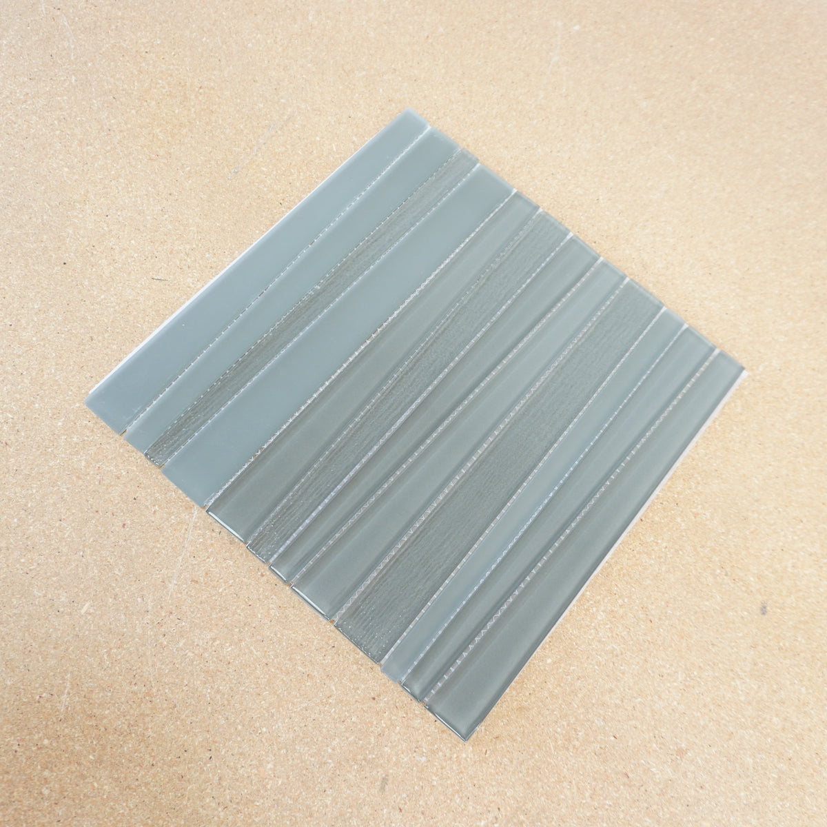 12x12-inch Glass Mosaic Tiles in Dark Taupe 13.6 sq. ft. (14pcs)