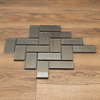 13 1/4"x 15" Mosaic Light Brown Tiles - 7.75 sq.ft.