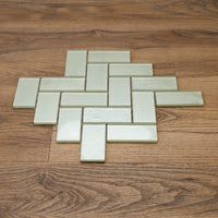 13 1/4"x 15" Mosaic White Tiles - 7.75 sq.ft.