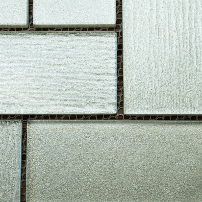 13 1/4"x 15" Mosaic White Tiles - 7.75 sq.ft.