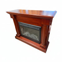 Large Mahogany Electric Fireplace