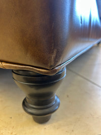 Eleganza Genuine Leather Long Sofa Made in Canada