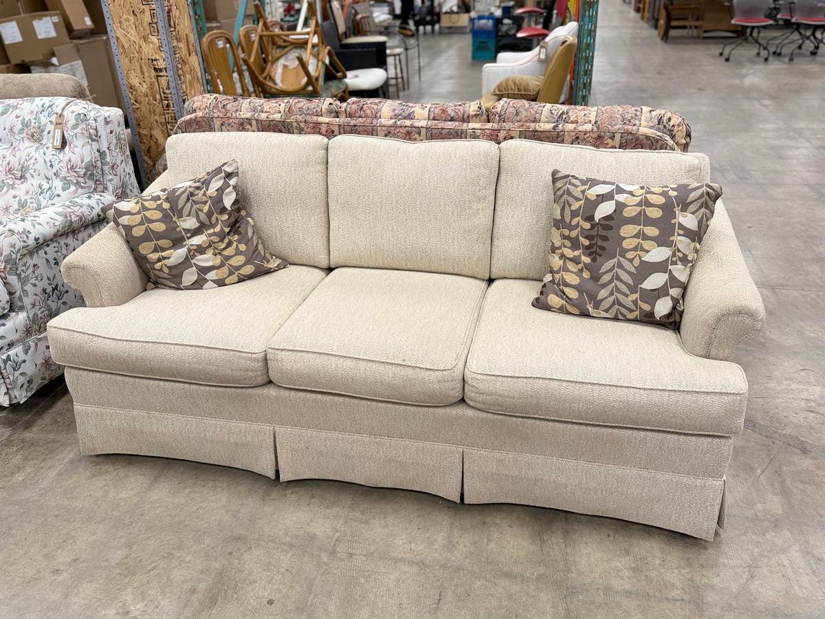 Beige 3-Seater Sofa