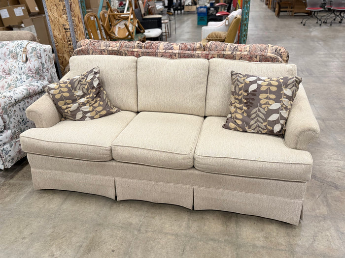 Beige 3-Seater Sofa