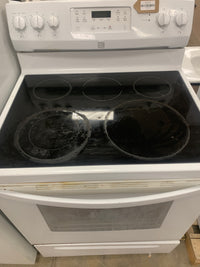 White Kenmore Glass Top Stove