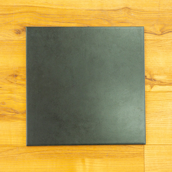 13" X 13" Metropol Black Ceramic Floor Tiles