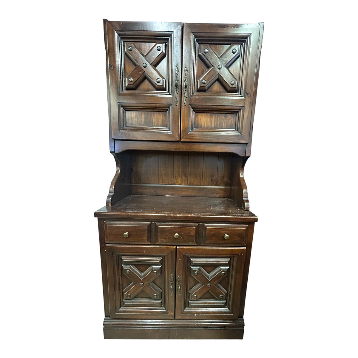 Dario Dark Wood Hutch