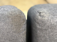 Light Grey Fabric L-Sectional (Set of 2)