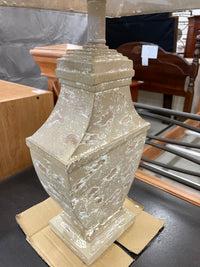 2-tone Pottery Base Table Lamp with Taupe Shade