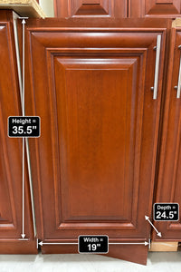 Set of Kitchen Cabinets in Brown