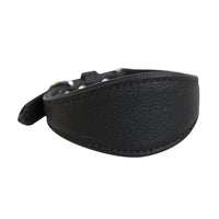 14x1.75-inch Hound/Dog Plain Collar in Midnight Black