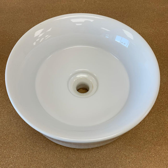 POP 15-inch Round Bathroom Sink in White