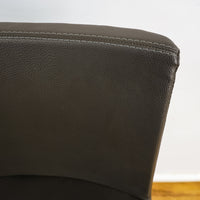 15.75-Inch W Gray Upholstered Chrome Bar Stool with Footrest