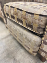 Tan Weave Pattern Recliner