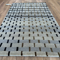 3x5-ft Weave Blue Ridge Rug, 100% Wool with Silk Accent, 2-0039673