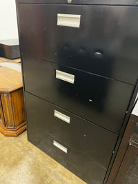 Black Metal Filing Cabinet