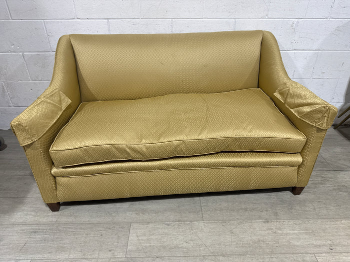 Gold Colored Two Seat living Room sofa