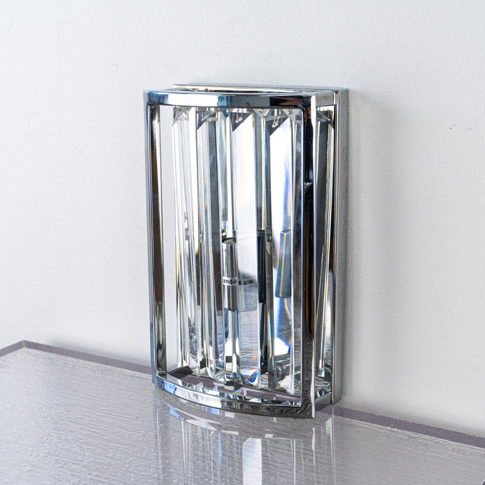 1-Light Rectangular Wall Sconce - Chrome