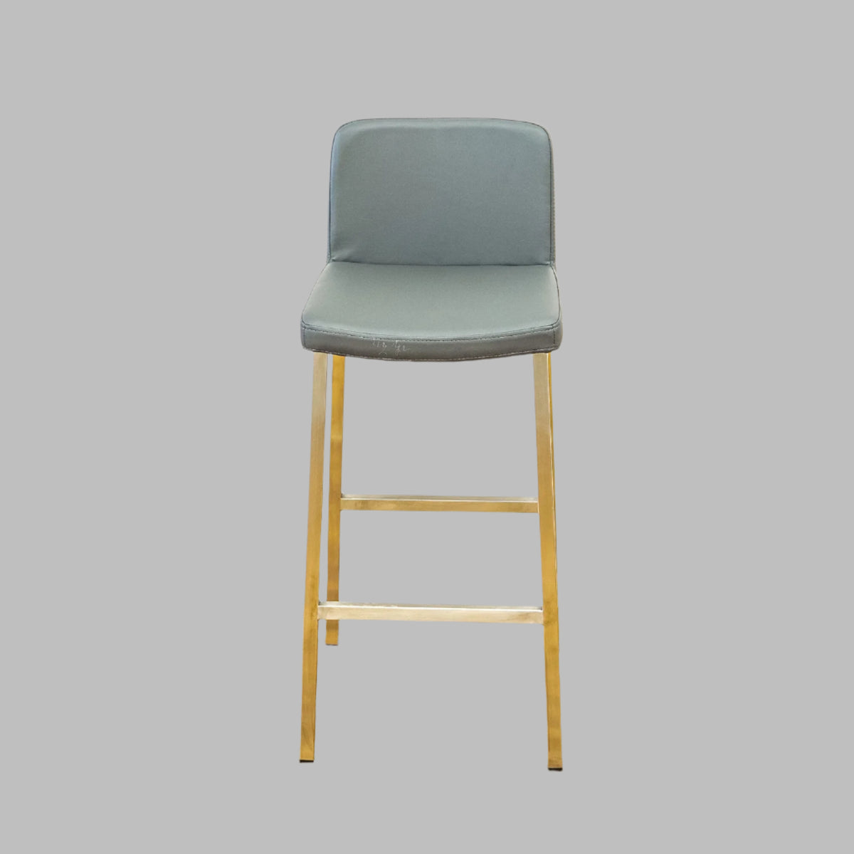 Corey 16.5-Inch W Gray Upholstered Bar Stool with Metal Frame, BS-213