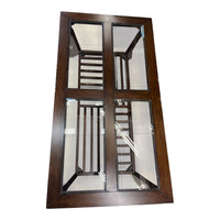 Contemporary Coffee Table with Glass Panes
