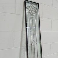 8" x 80" Decorative Glass Insert With Brass/Lead