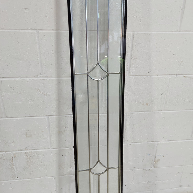 8" x 80" Decorative Glass Insert With Brass/Lead