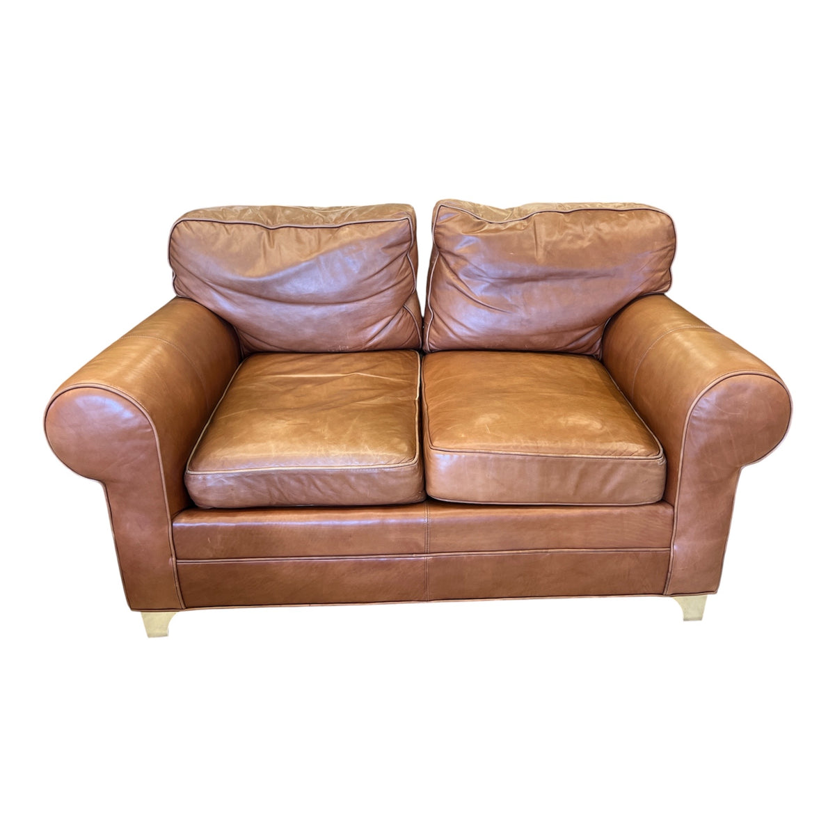 Top Grain Leather Loveseat