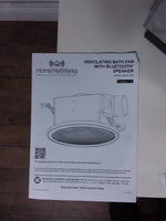Bluetooth Bath Fan, Speaker & LED Light