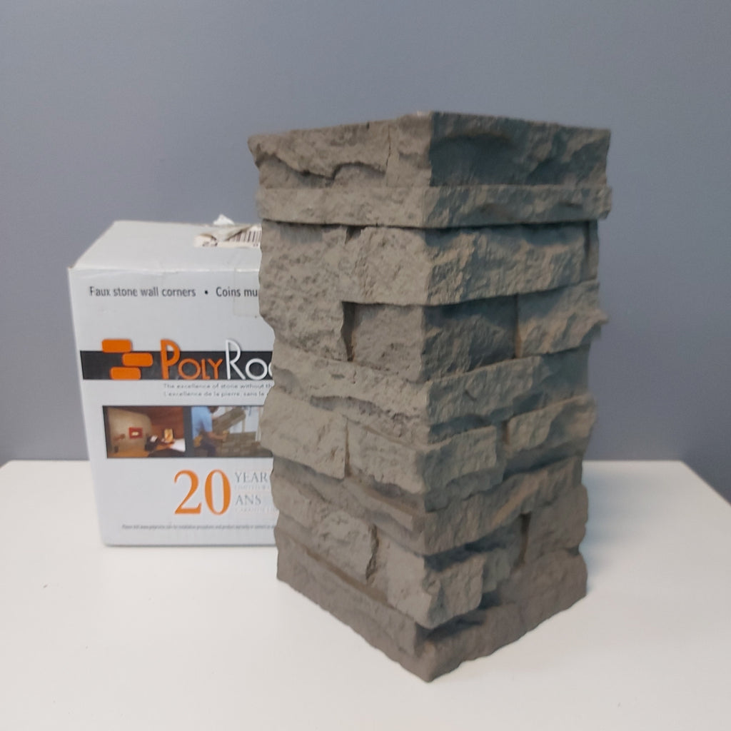PolyRoche Stack Stone Grey Corners