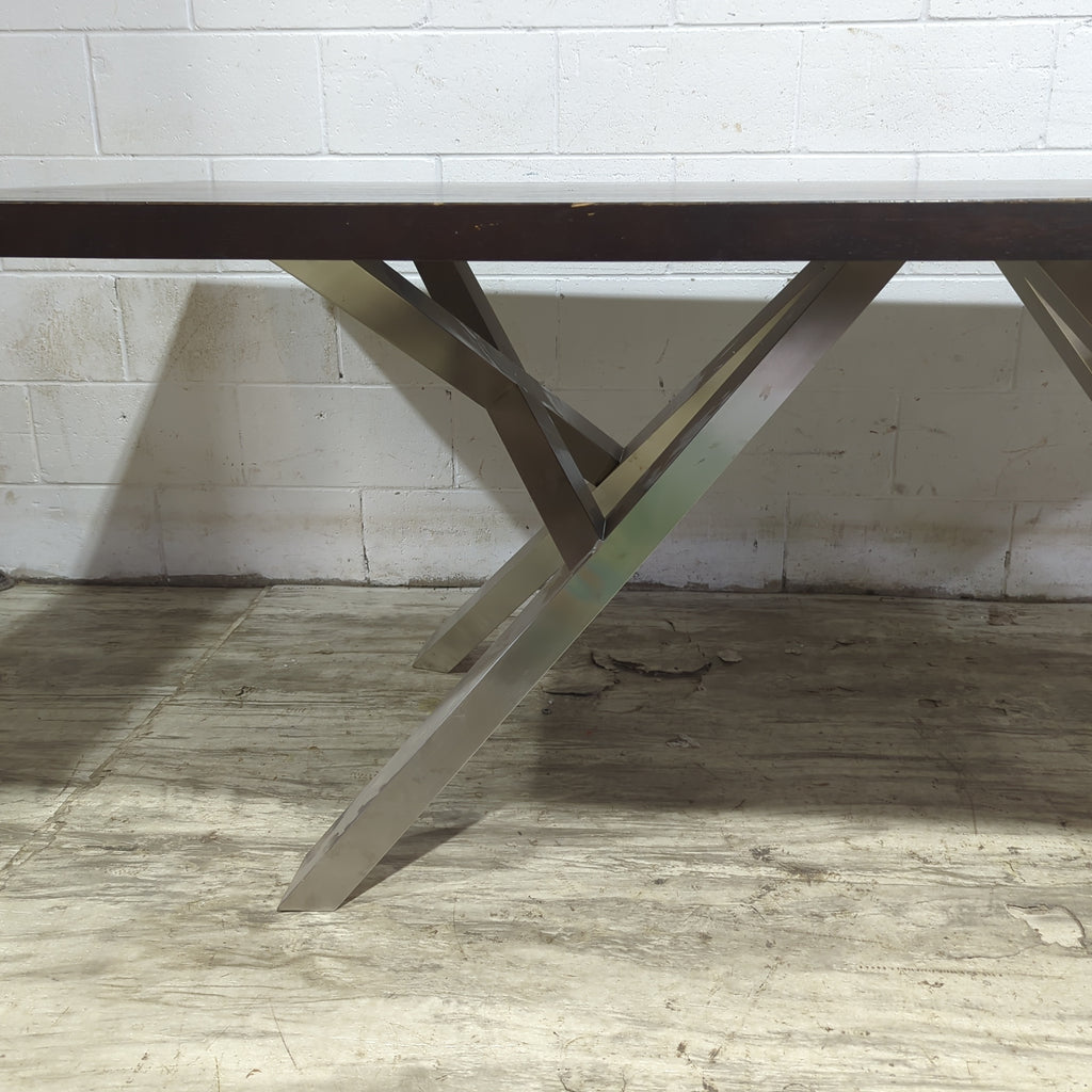 87" x 41" Ebony Dining Table