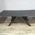 96" x 40" Charcoal Grey Dining Table