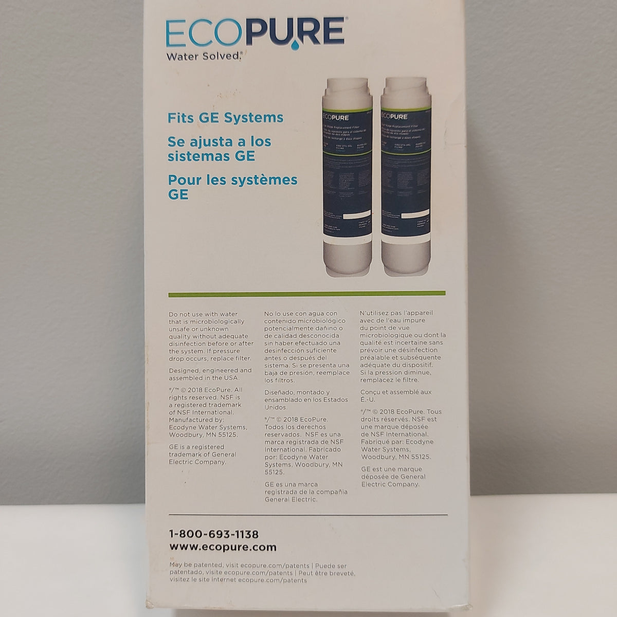 EcoPure Dual Stage Replacement Filter