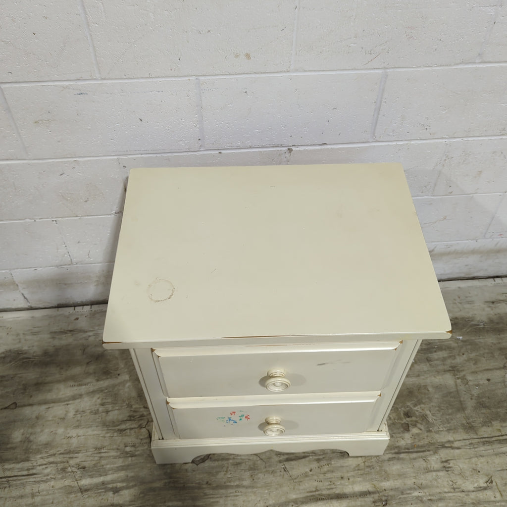 24"W Cream Nightstand