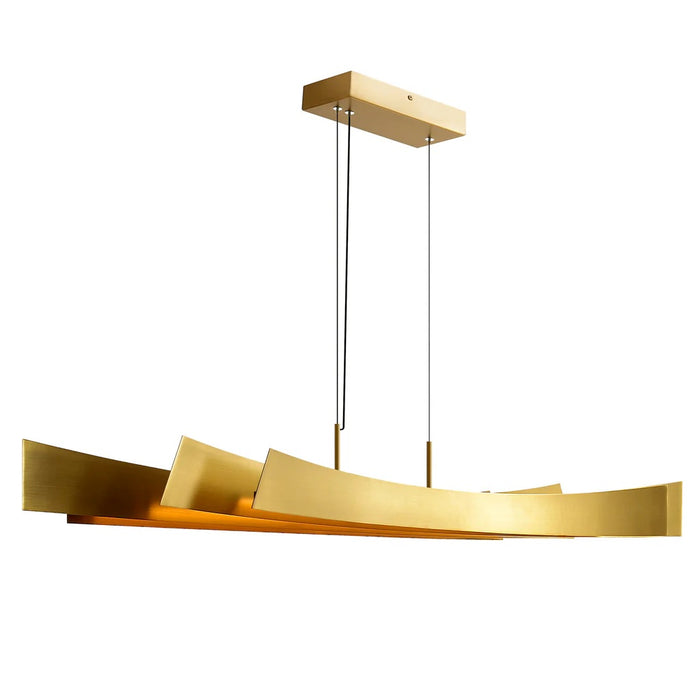 Candora 50-inch LED Chandelier in Brass