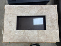 38" Built-In Ambiance Fireplace - Travertine