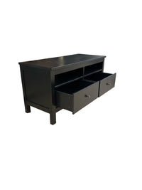 Black TV Stand with 2 Drawers