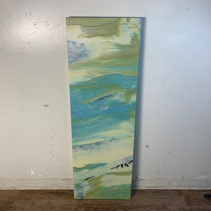 16x48 Blue Indigo Poster Print