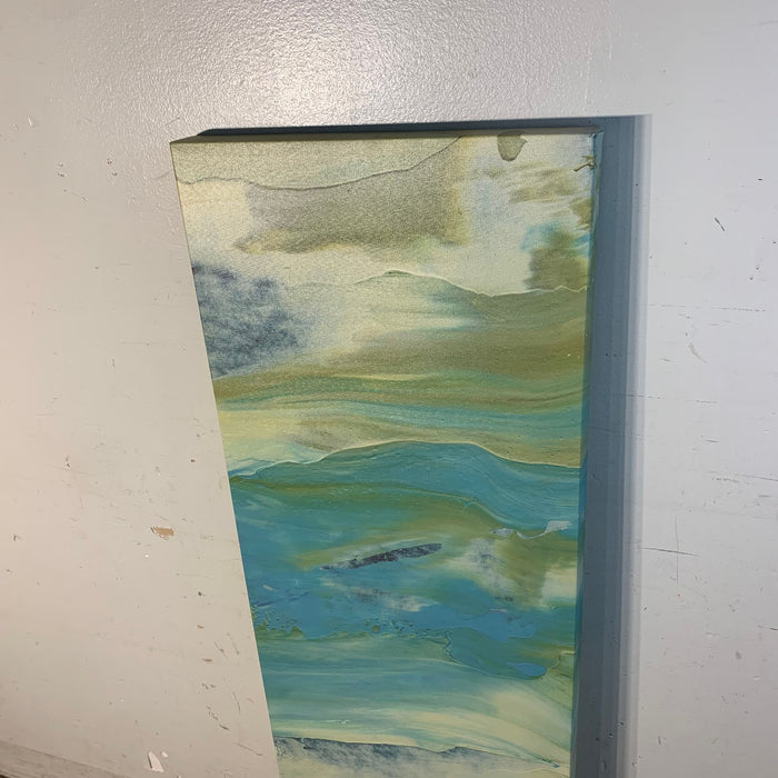 16x48 Blue Indigo Poster Print