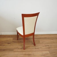 17-inch W Wooden Dining Chair in Walnut & White