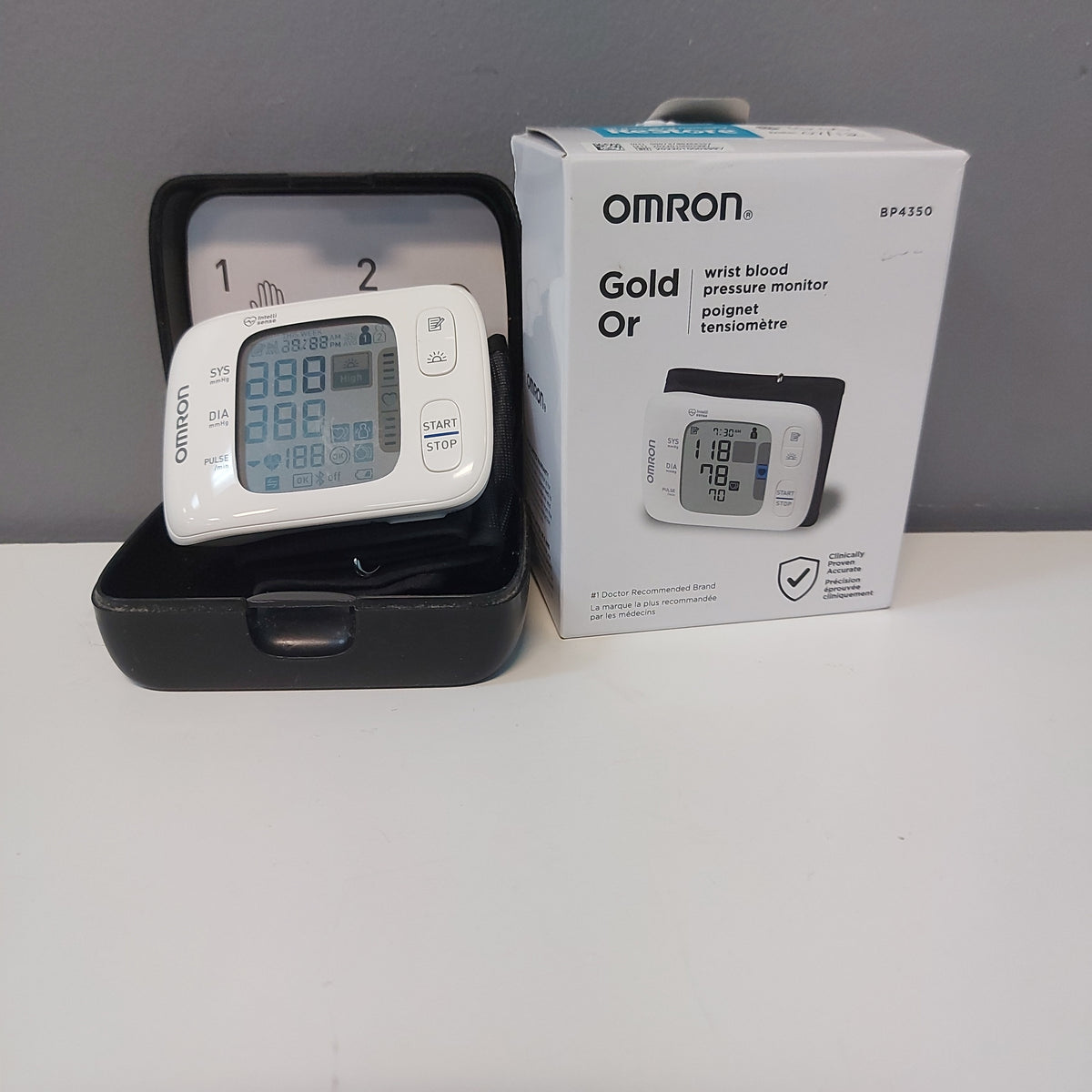 Omron Gold Wrist Blood Pressure Monitor | Bluetooth