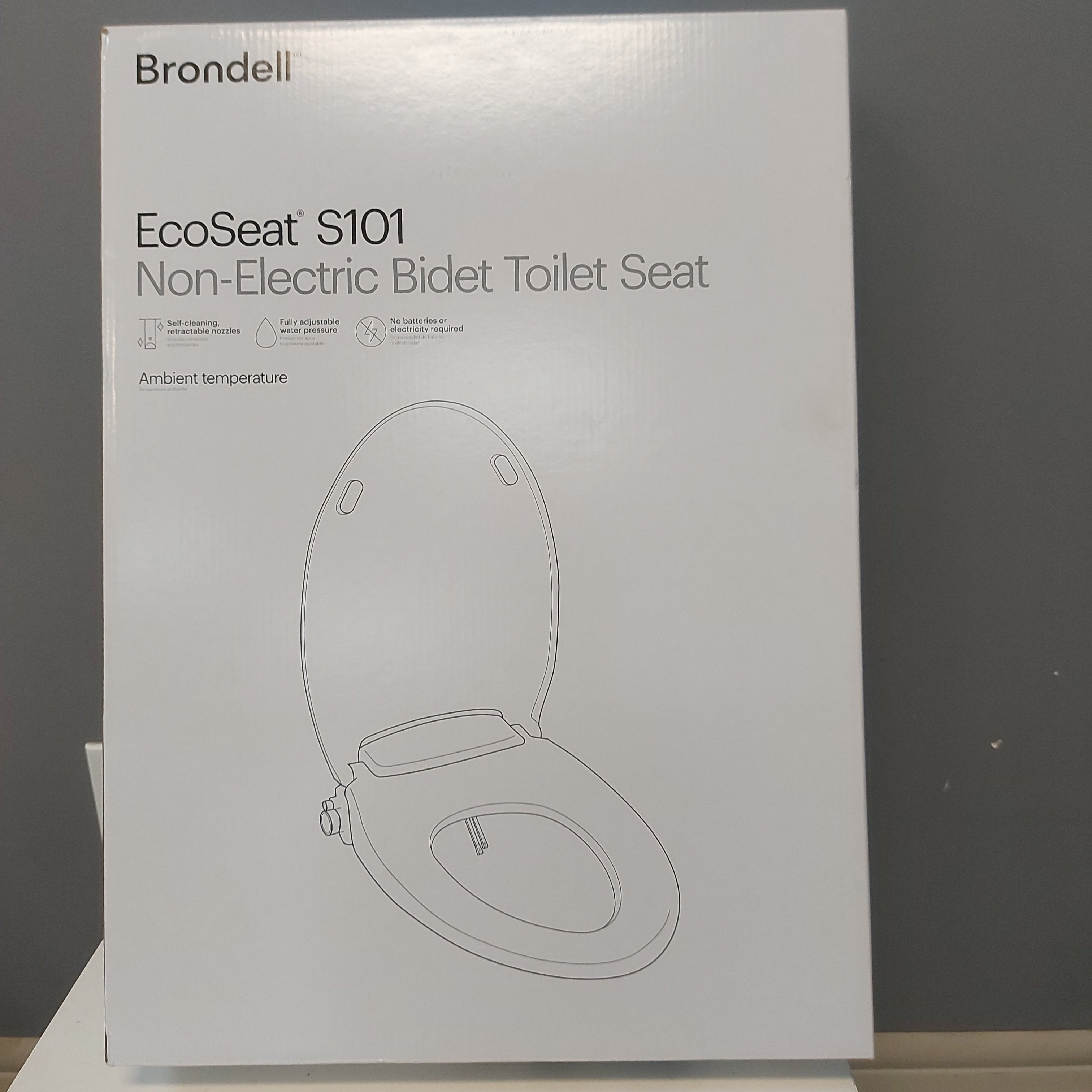 Brondell ecoseat 102 non-electric on sale bidet toilet seat