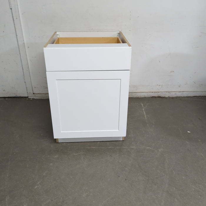 24.5"W White Kitchen Cabinet