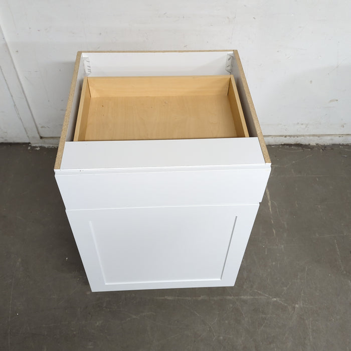 24.5"W White Kitchen Cabinet