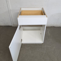 24.5"W White Kitchen Cabinet