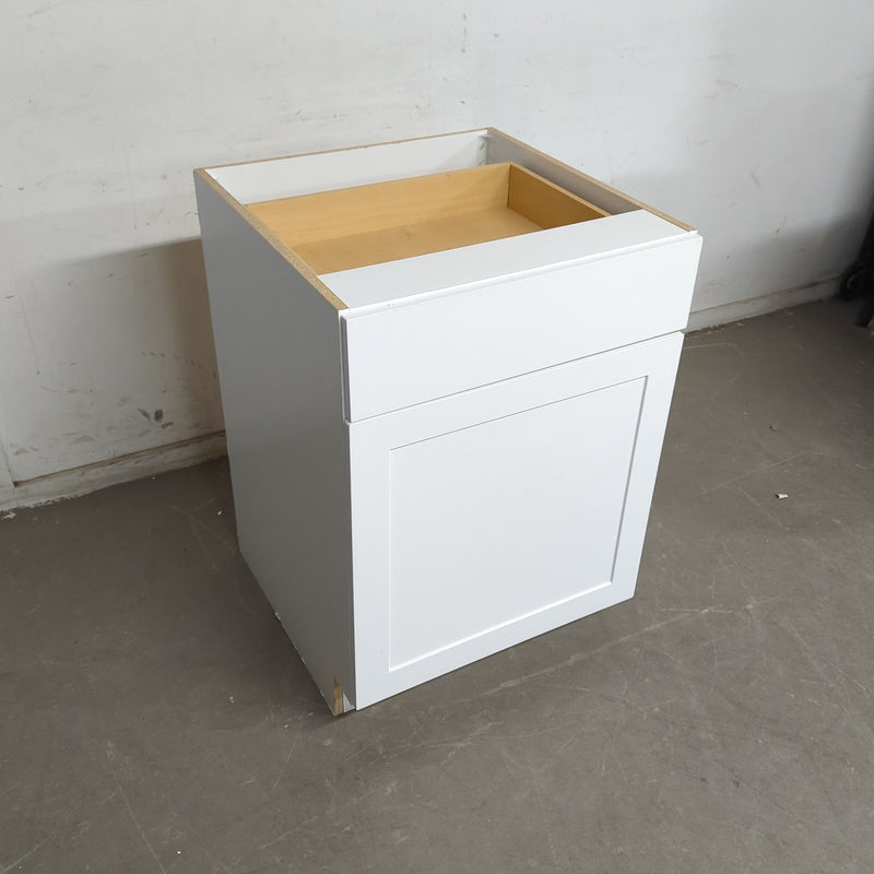 24.5"W White Kitchen Cabinet