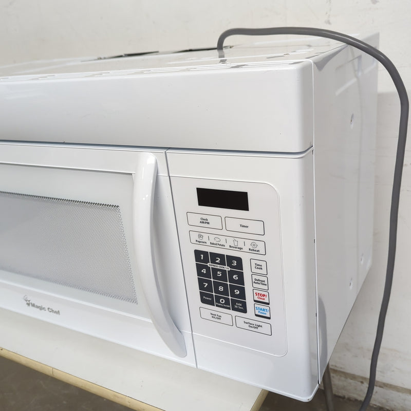 30"W White Magic Chef Over-The-Range Microwave