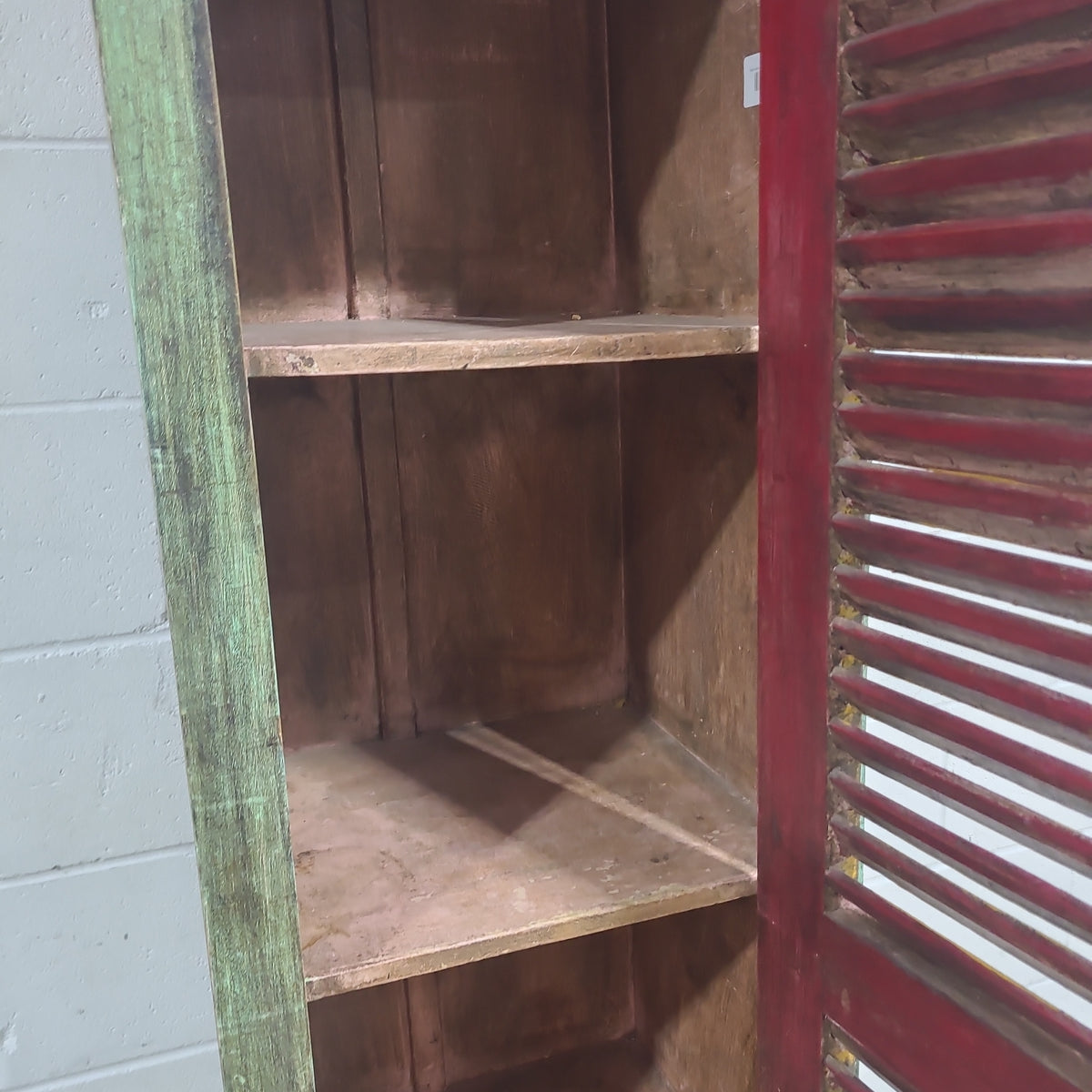 Rustic Colourful Wood Cupboard