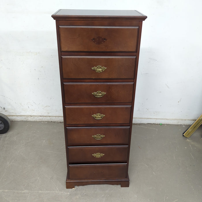 51” Solid Wood 7 Drawer Cabinet