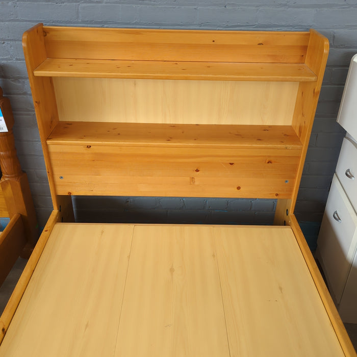 41" x 84" Pine Bed Frame w/ Storage & Drawers