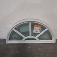 Vinyl Semi-Circular Transom Window Insert - 24" Diameter